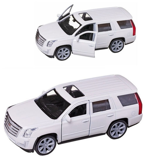 Welly. Машинка 1:38 "Cadillac Escalade 2017" пруж. мех., арт.43751W белый