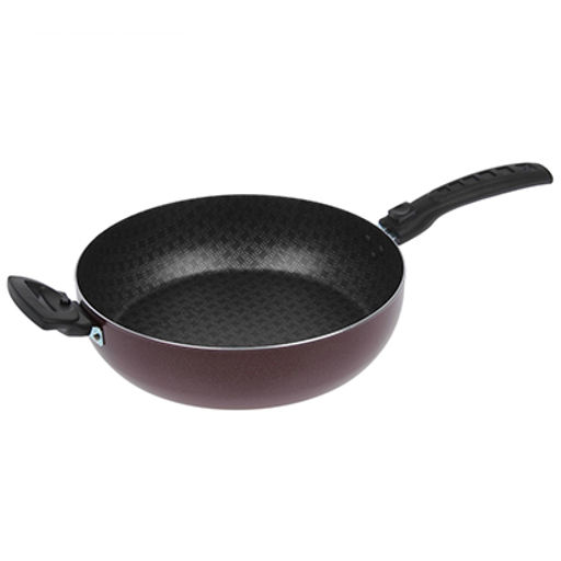 "Lace" Сотейник с антипригарным покрытием д26см "Кружево", h7см, s0,18см, 2 ручки (Россия)