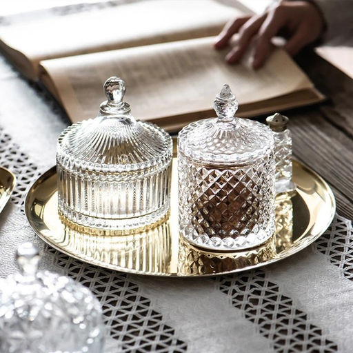 Сахарница Доляна «Царская», 250 мл, 10.5×12 см, стекло, прозрачная