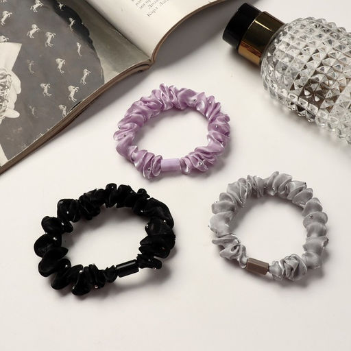 Цена за 10 шт. Резинка для волос Анет классика блеск, 5 см, микс - Simaland фото 2