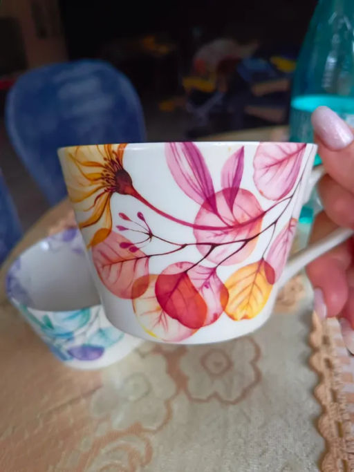 Кружка Азалия бежевая, 0,48 л - Home & Style фото 7