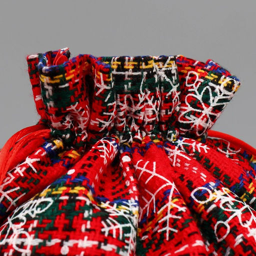 Цена за 5 шт. Мешочек подарочный холща Подарок для тебя, снежинки, 30 х 40 см +/- 1.5 см - Дарите счастье фото 3