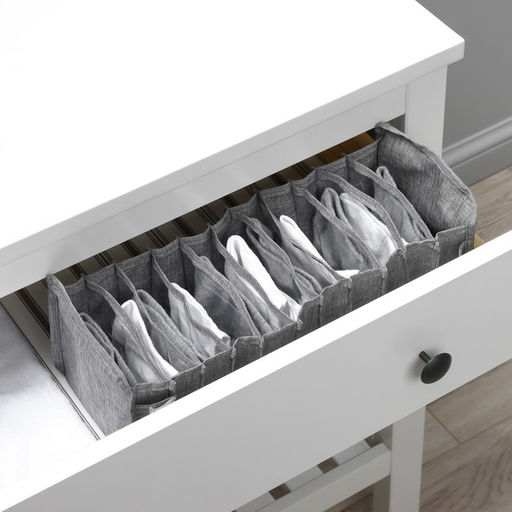 Органайзер для хранения белья Доляна, 11 ячеек, 351413 см, серый  фото 9