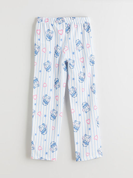 Beli Lastikli Stitch Bask?l? K?z ?ocuk Pijama Alt