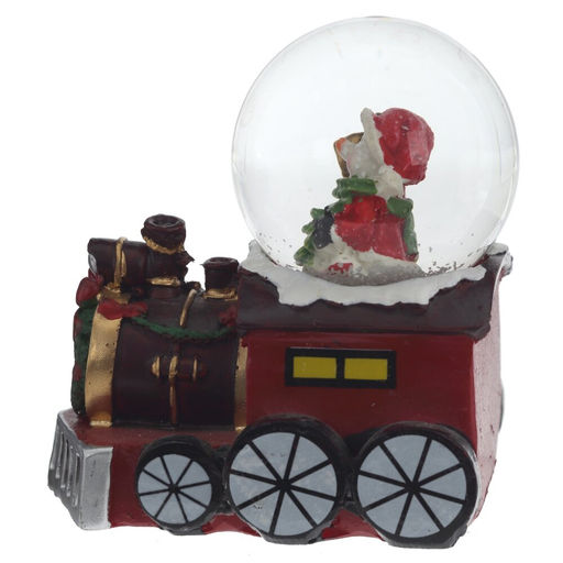 Фигурка декор в стекл шаре"Дед Мороз/Снеговик" (подсвет, LR44x2), D 5 см, L7,5 W5 H8 см, 3в.
