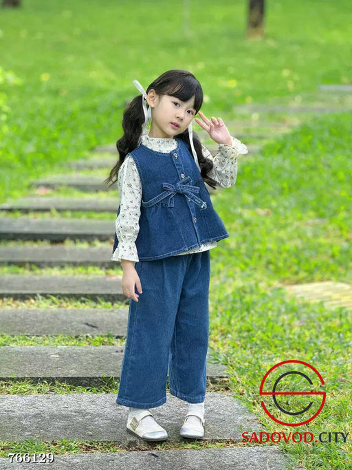 Джинсовый костюм тройка для девочки - Bruno фото 8