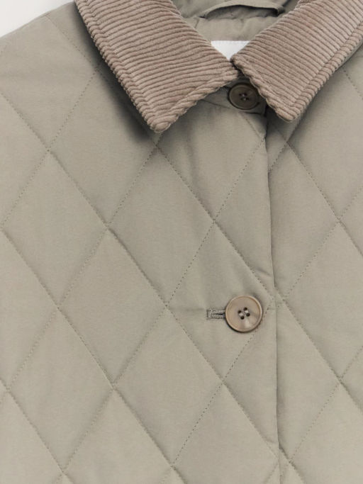 Куртка стёганая с вельветовым воротником / Zarina  фото 3