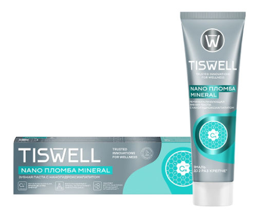 TISWELL зубн.паста 110гр Реминерализующая от кариеса с наногидроксиапатитом