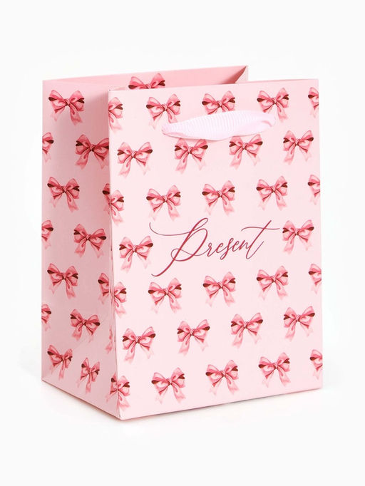 Цена за 4 шт. Пакет подарочный ламинированный Present, 9×12×6.5 см
