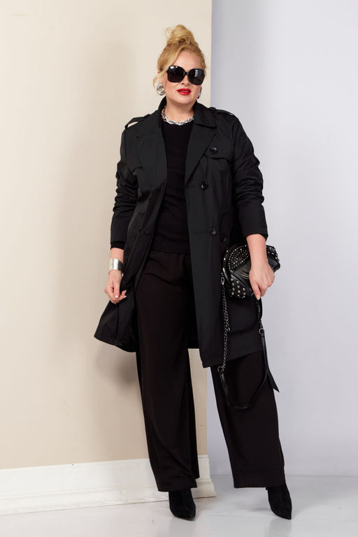 Плащ SHETTI 2187 чёрный