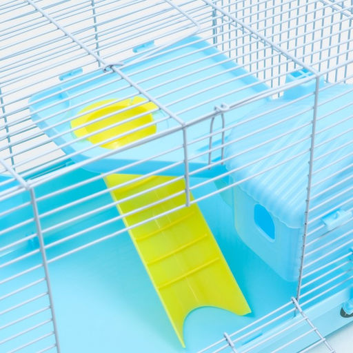 Клетка для грызунов Пижон, с наполнением 47 х 30 х 27 см, голубая  фото 6