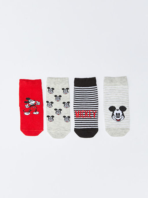 Mickey Mouse Desenli Erkek Bebek Soket ?orap 4l? - Waikiki фото 2