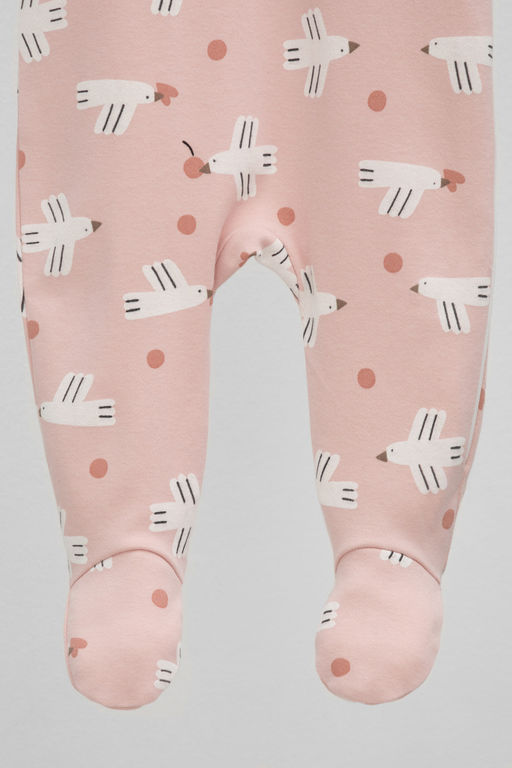 К 6444/дымчатая роза,птички с вишенками комбинезон яс - Crockid фото 3