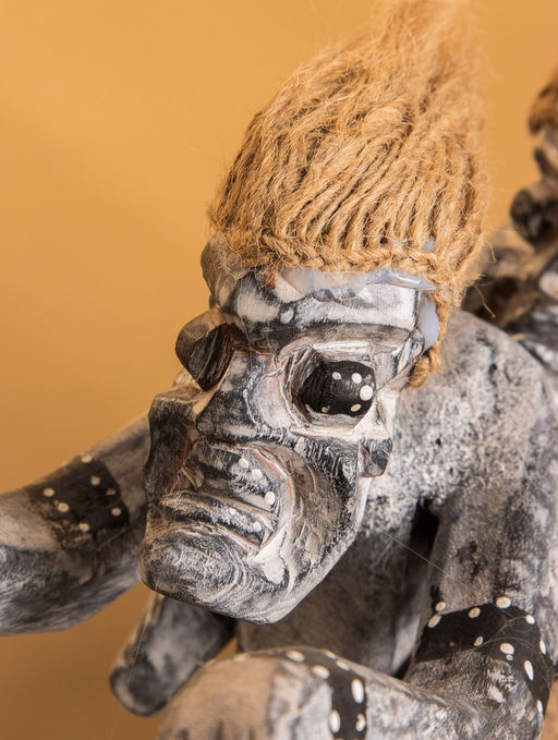 Сувенир «Аборигены байкеры», 35×15×30 см, дерево