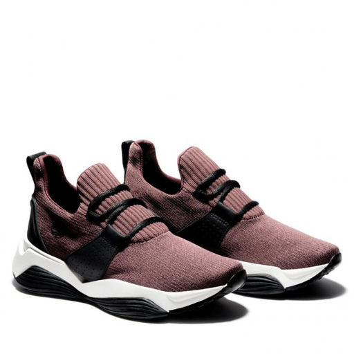 Женские кроссовки для активного отдыха Timberland Emerald Bay Knit Sneaker бордовые  фото 3