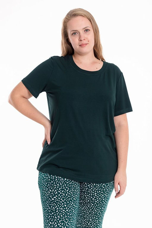 Пижама М325398зб зеленый/белый - Елена фото 6