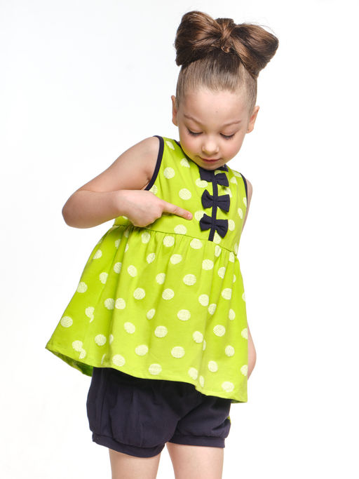 Футболка для девочки UD 1468 салатовый - Mini maxi фото 3