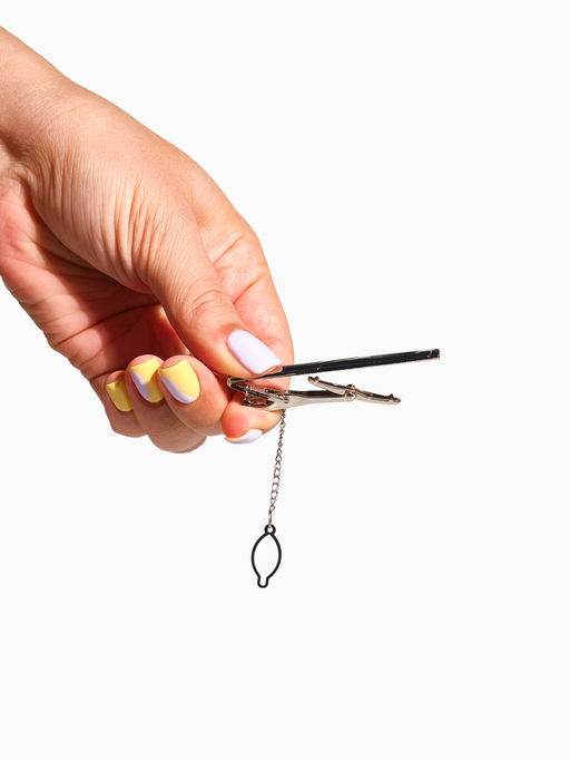 Набор мужской медный Запонки + Зажим для галстука прямоугольник с эмалью, чёрно-серебристый