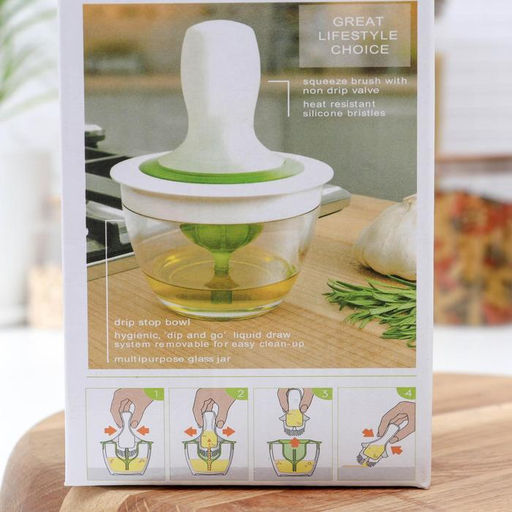 Ёмкость для масла, d=10 см, с кисточкой, стекло, белая - Simaland фото 8