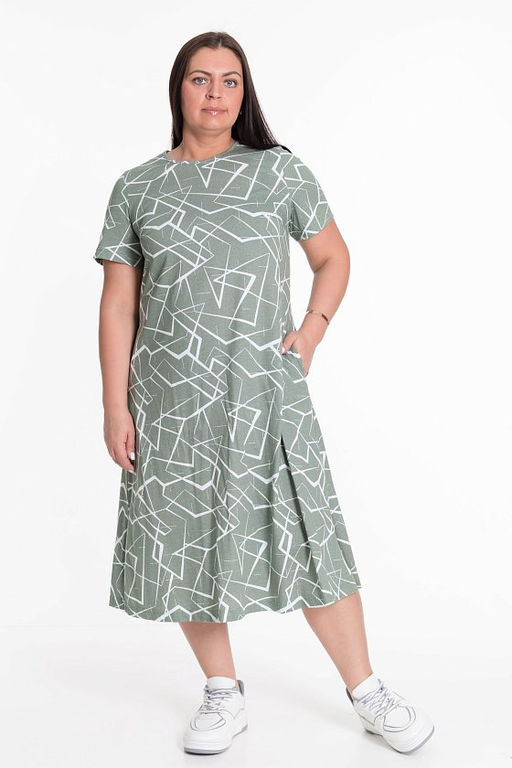 Платье 324105а Хаки