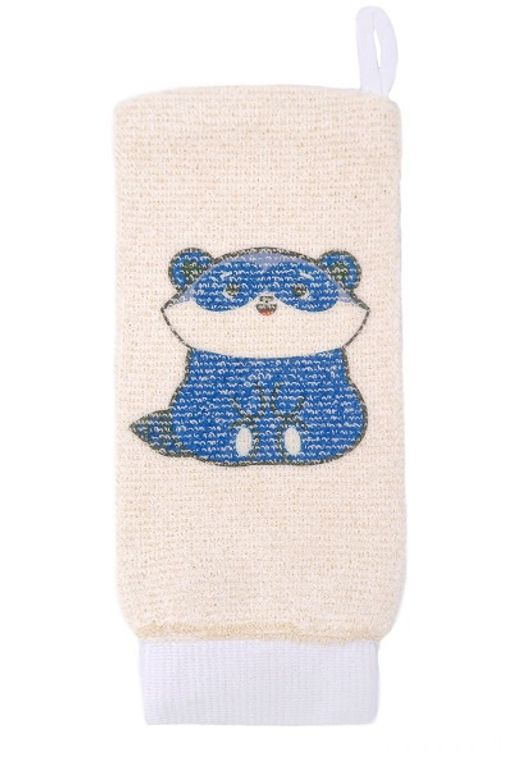 VIVAL Мочалка детская рукавица из хлопка с рисунком  фото 2