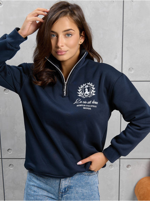 Свитшот "Молния" Синий Женский