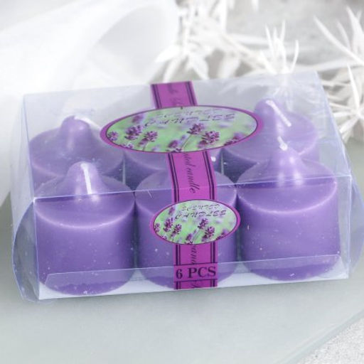 Свеча 6 штук 4,5х5 см / B719 /уп 48/96/ - Галеонтрейд фото 8