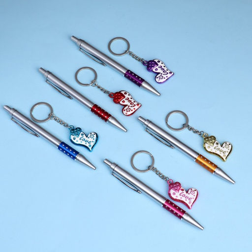 Набор подарочный 2в1 (ручка, брелок сердечко) микс - Simaland фото 3