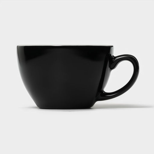 Кофейная пара фарфоровая Magistro Coffee time, 2 предмета: чашка 200 мл, блюдце d=14,5 см, цвет чёрный  фото 5