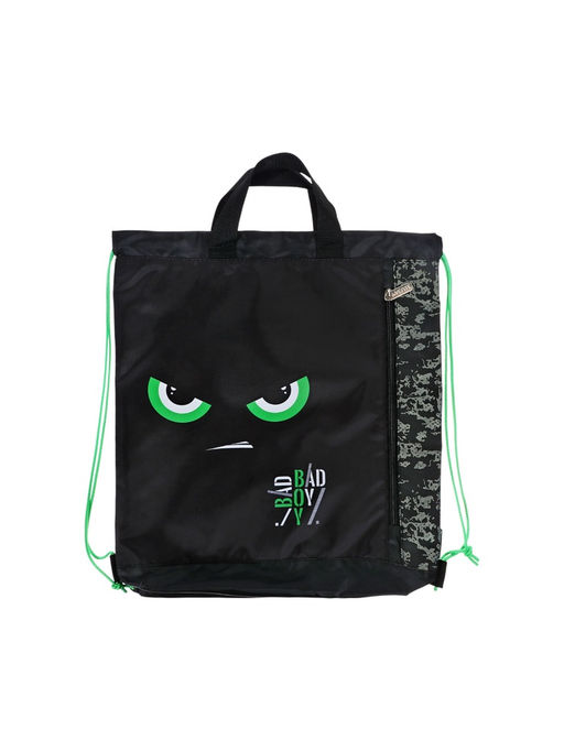 Мешок для обуви deVENTE на шнурке, с принтом, размер 43×1×38 см, чёрный