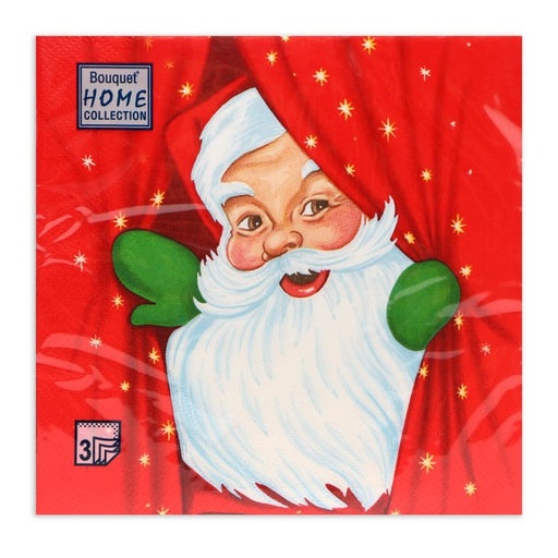 Цена за 3 шт. Салфетки бумажные Home Collection Classic Новогоднее представление, 3 слоя, 33?33 см, 20 шт.