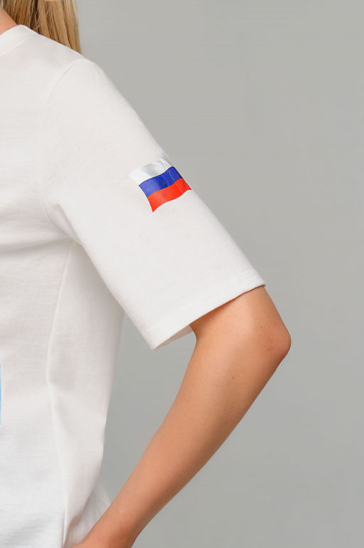 Арт. 31140 Футболка женская Россия 44-50 (4 шт) Цвет:молочный - Калинка фото 11