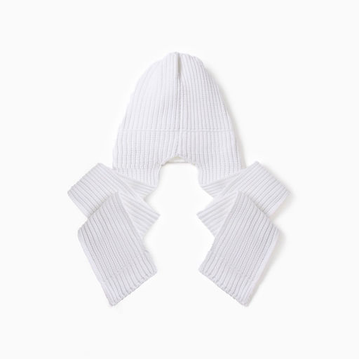 Шапка - шарф MINAKU, размер 56-58, цвет белый