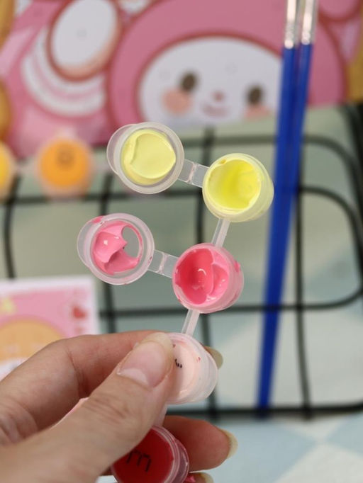 Картина по номерам на подрамнике Draw Me! Red-haired girl, (20*20 см)