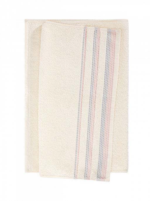 Набор махровых полотенец 50x90 розовый махровая ткань - Lucky фото 4