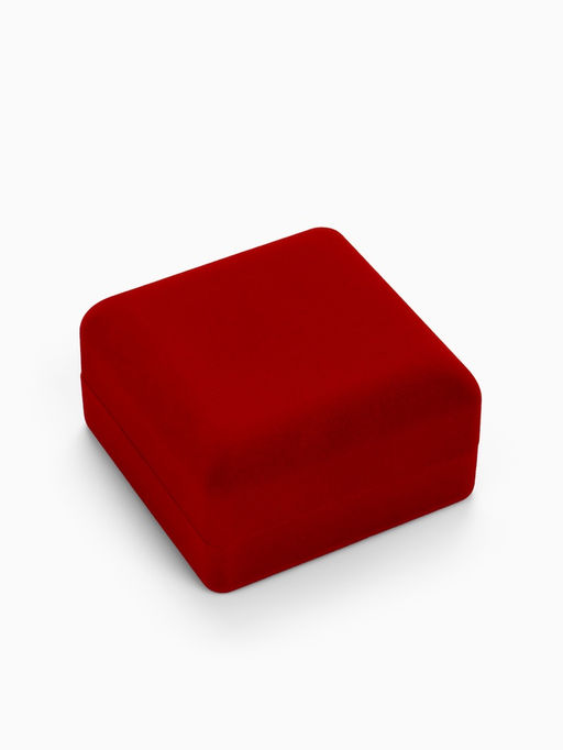 Футляр бархатный под браслет, часы Классика, 9?9 см, красный