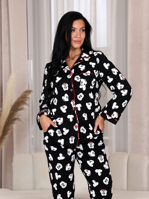 667 ЖЕНСКИЙ ПИЖАМНЫЙ КОСТЮМ (Маус) - А-дина фото 6