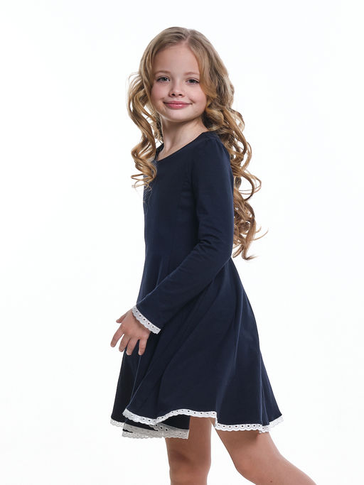 Платье для девочки в школу синее 22-7790 синий - Mini maxi фото 5