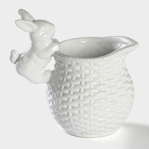 Молочник Доляна Зайка, 450 мл, цвет белый  фото 10