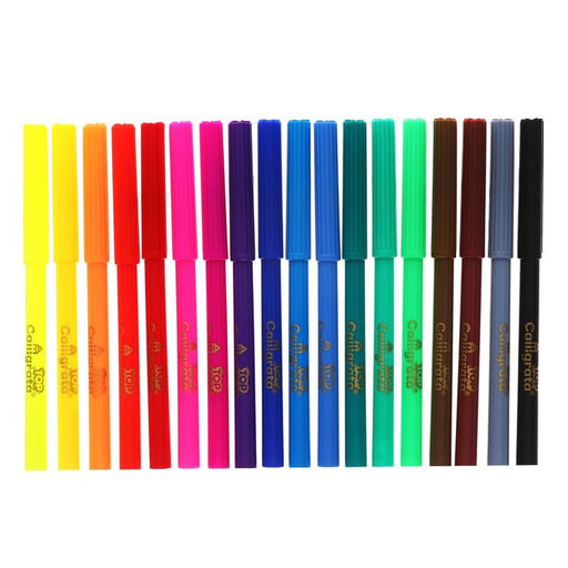 Фломастеры 18 цветов в блистере TOP Calligrata  фото 2