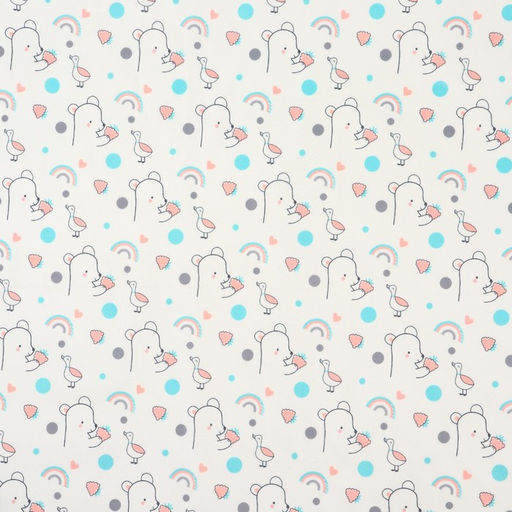 Пеленка детская Крошка Я, 70х100 см (серая окантовка)  фото 2