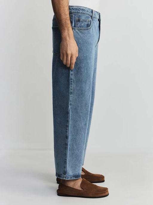 Укороченные джинсы широкие / Zarina  фото 4