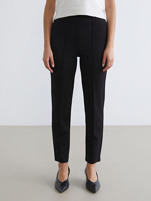 Y?ksek Bel Slim Fit Kad?n Pantolon