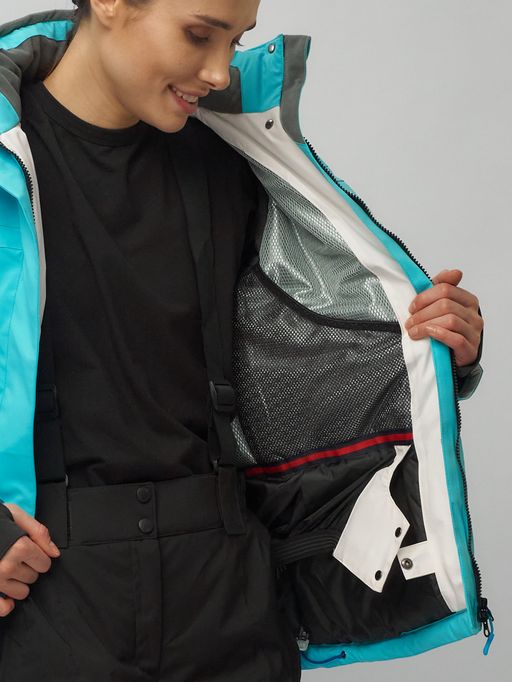 Горнолыжный костюм женский голубого цвета 0507Gl - Chunmai фото 20