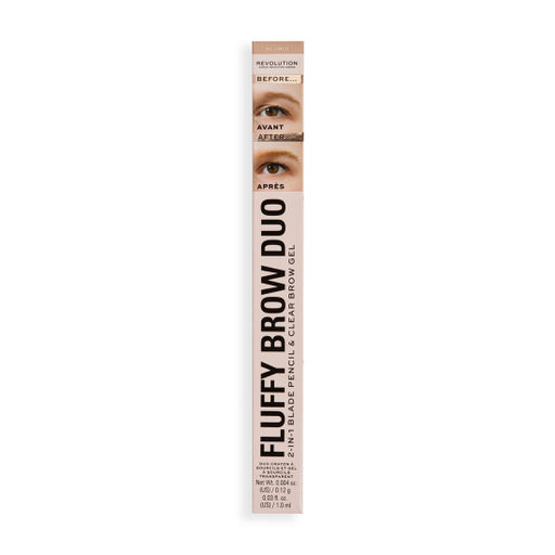 Контурный карандаш для бровей и гель для фиксации Eyebrow pencil Fluffy Brow Filter Duo, Blonde 6803656