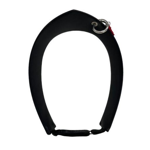 Кокошник кожаный mini с пирсингом и подвеской "сердце"