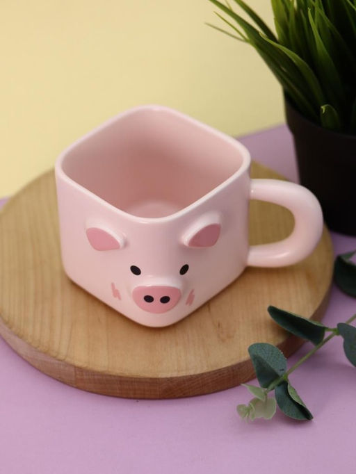 Кружка Cubic animal, pig, pink (350 ml)
