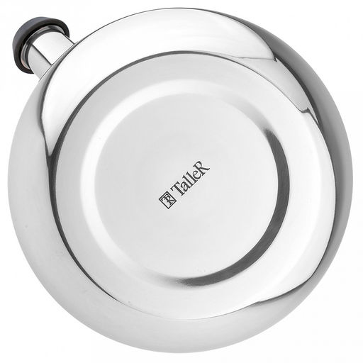 Чайник из нержавеющей стали 2,8л Brandon s0,6мм, дно д15см, s0,6мм, со свистком, зеркальная полировка снаружи, матовая внутри, пластмассовая ручка с покрытием soft-touch, TalleR (Китай) - Домашняя мода фото 5