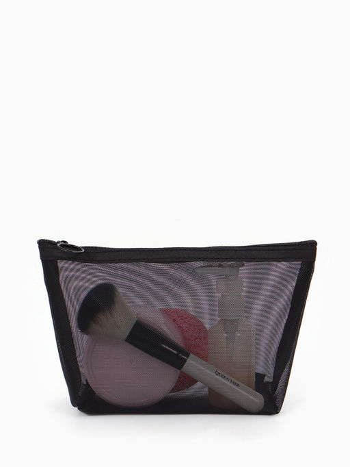 Косметичка Classic, сетка, на молнии, чёрная