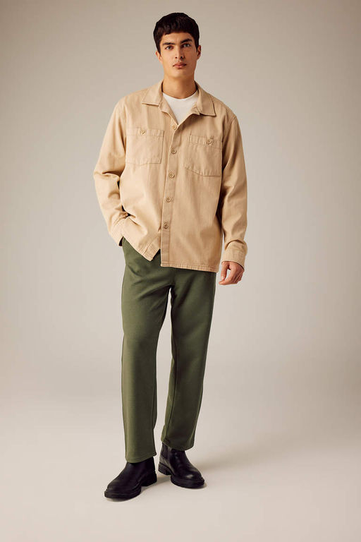 Хлопковая рубашка с длинными рукавами Relax Fit - Defacto фото 2